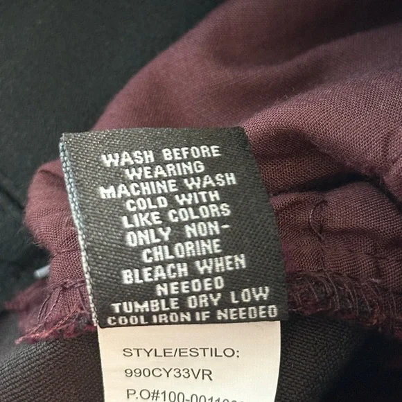 NWT Women's 6 Violets And Roses Skinny Pants Burgundy Color StitchFix Fall - Picture 6 of 6